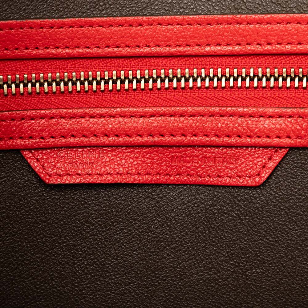 Celine Bicolor Luggage Bag Nubuck Mini #376028C98B - Picture 5 of 6